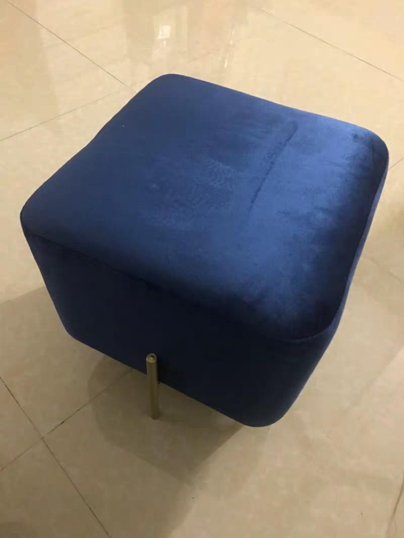 TADAME Velvet Cubic Ottoman