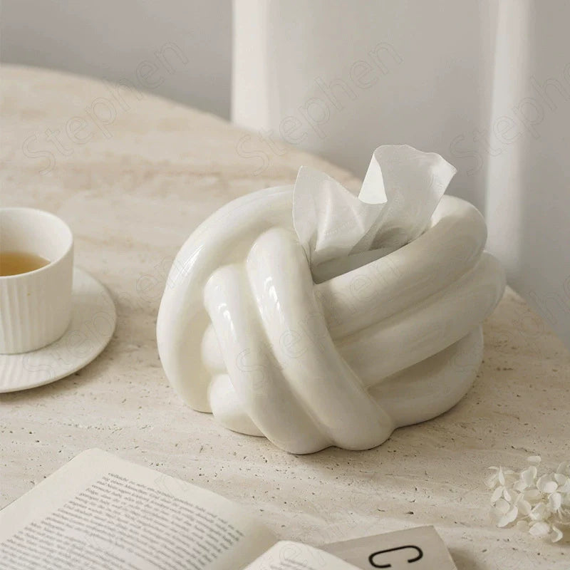 KNOTTY Modern Tissue Holder