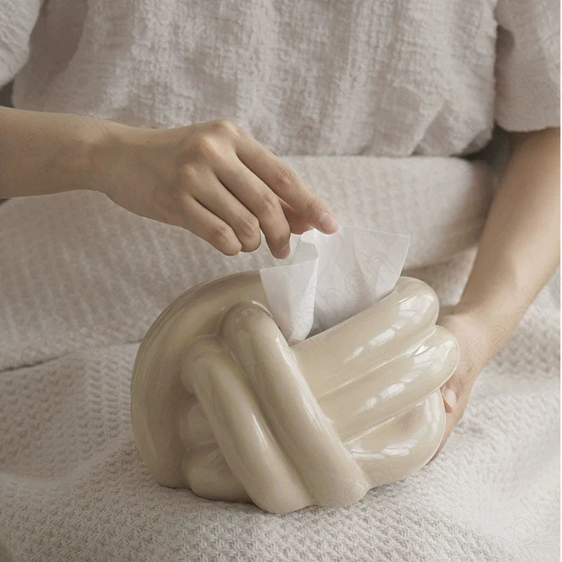 KNOTTY Modern Tissue Holder
