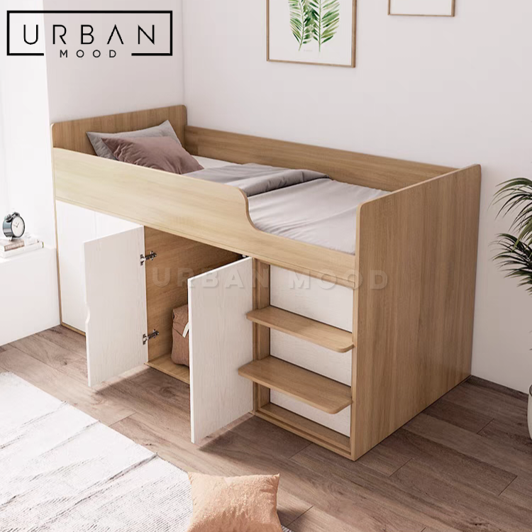 TANNER Japandi Storage Bed