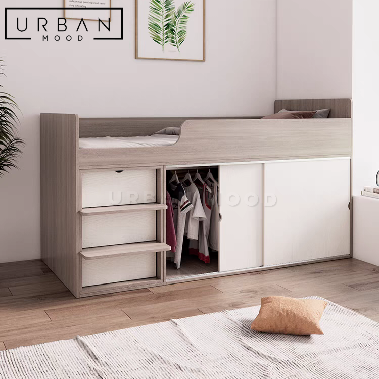 TANNER Japandi Storage Bed