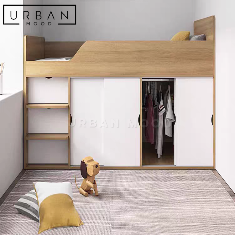 TANNER Japandi Storage Bed