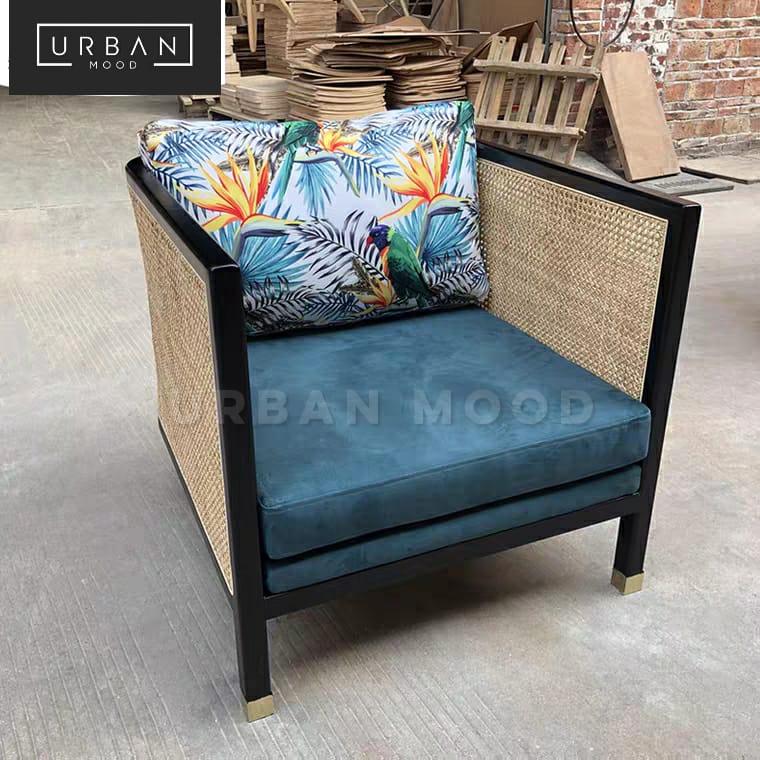 (Clearance) TREVOR Vintage Outdoor Rattan Sofa