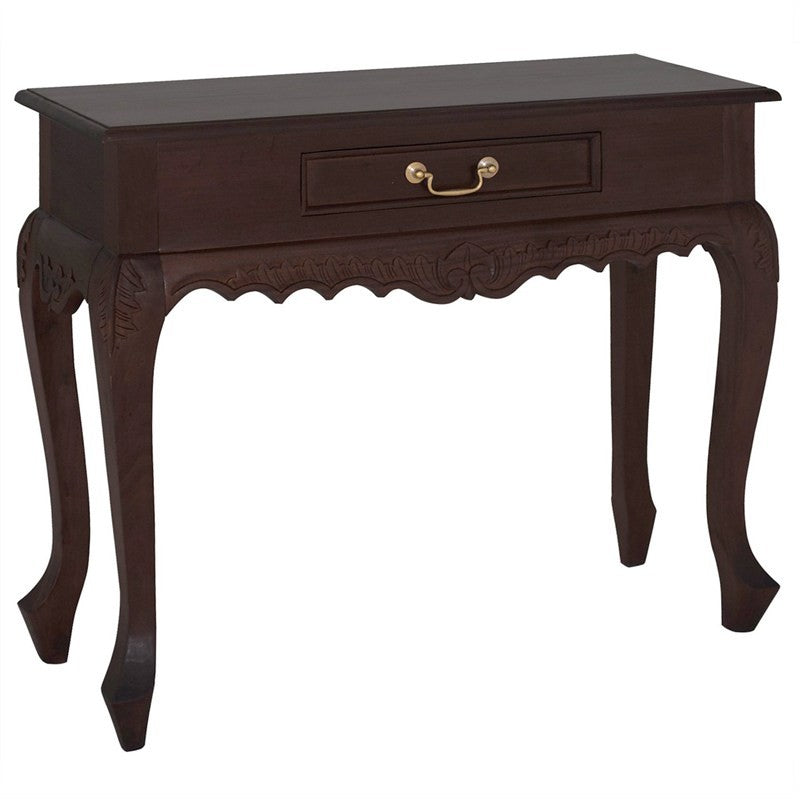 Urbino Italian Sofa Table Solid Timber 90cm Console Table - Chocolate WIF268ST-001-CV-C_1