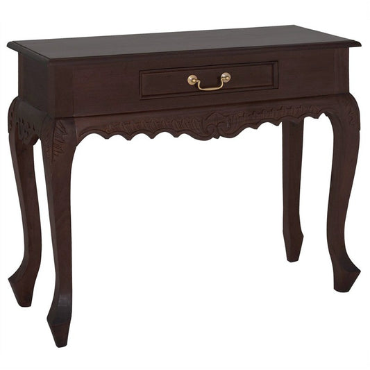Urbino Italian Sofa Table Solid Timber 90cm Console Table - Chocolate WIF268ST-001-CV-C_1