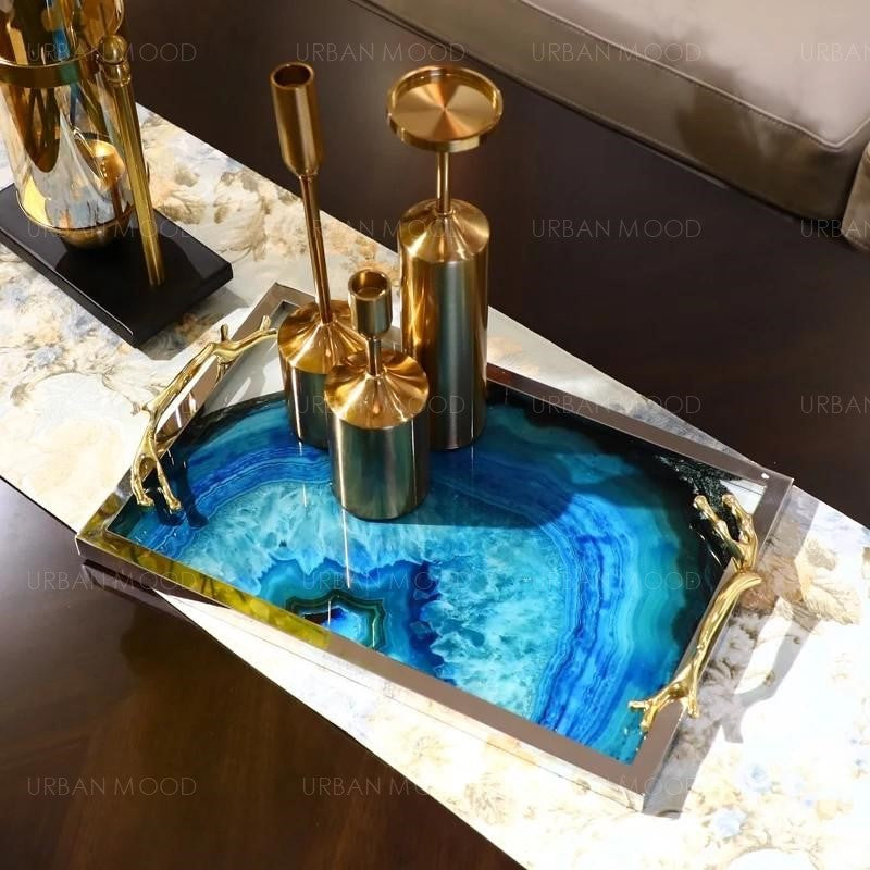 VALENCIA Contemporary Epoxy River Tray