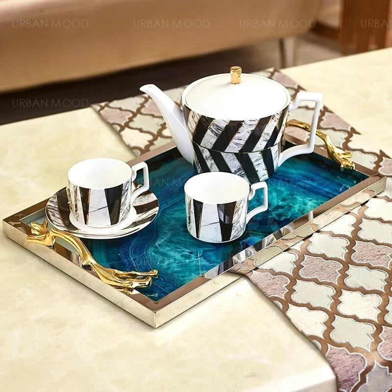 VALENCIA Contemporary Epoxy River Tray