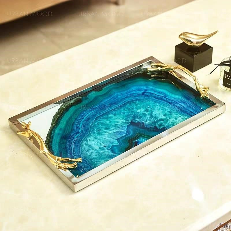 VALENCIA Contemporary Epoxy River Tray