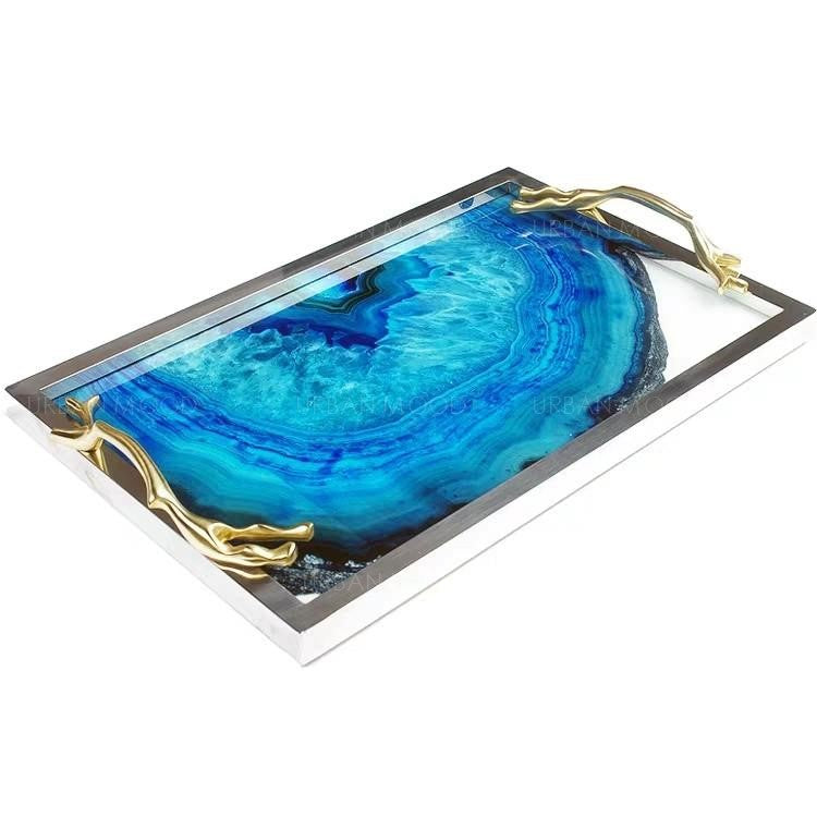 VALENCIA Contemporary Epoxy River Tray