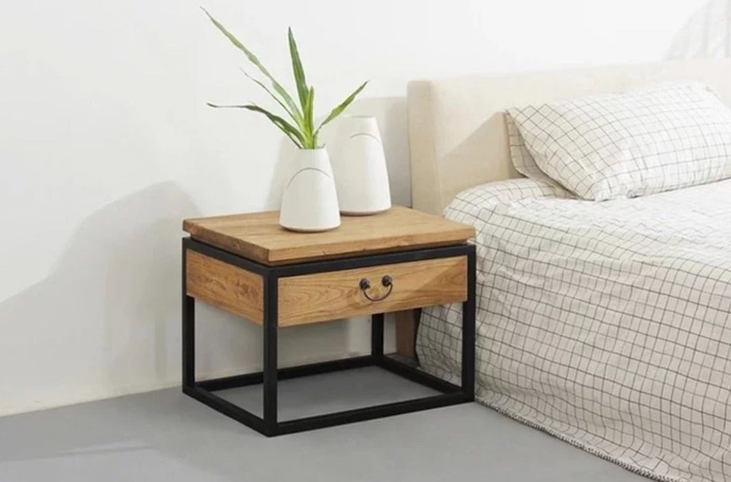 VICTOR Rustic Wooden Side Table