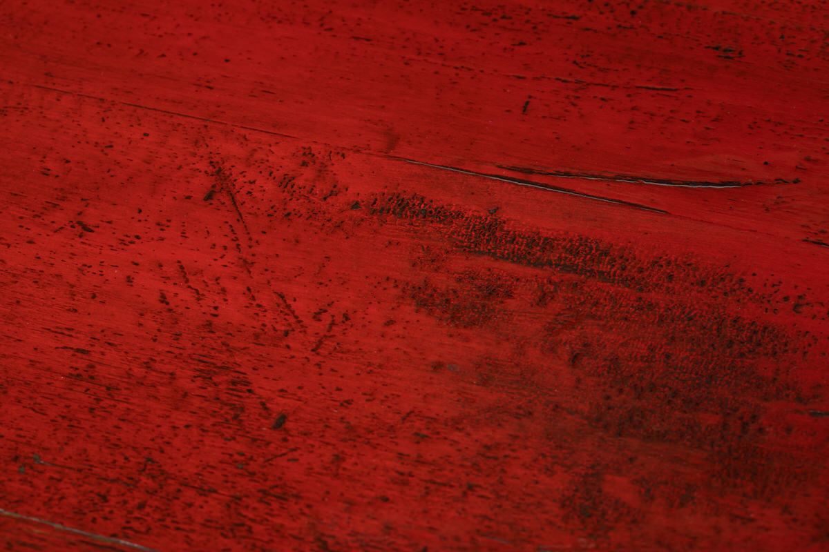 Liu Vintage Red 3 Drawer 4 Door Dongbei Sideboard