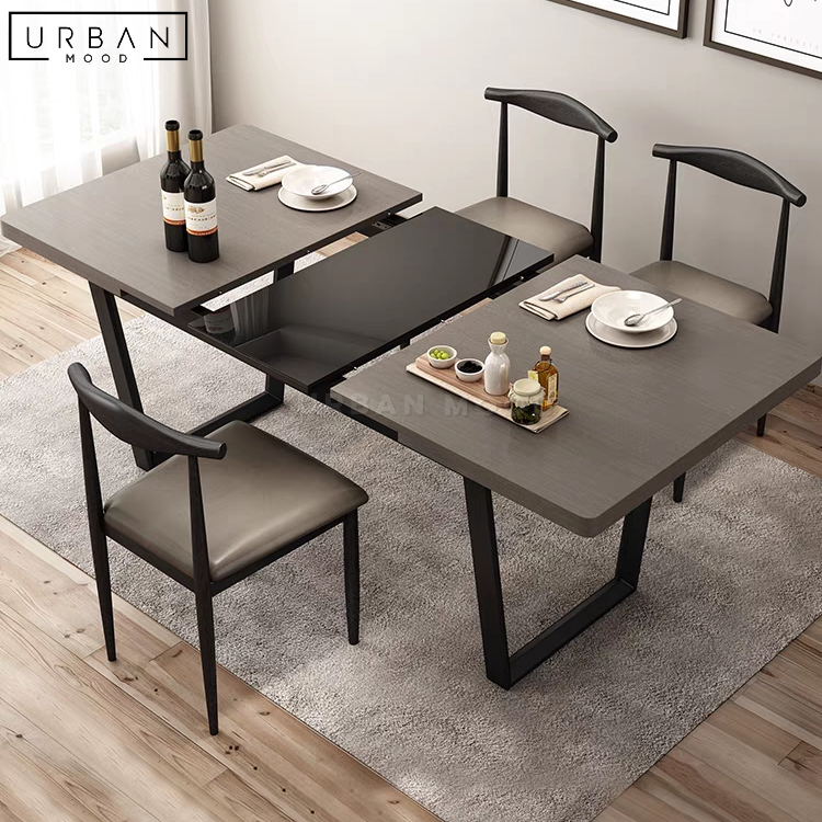 WANG Modern Extendable Dining Table