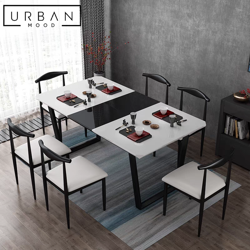 WANG Modern Extendable Dining Table
