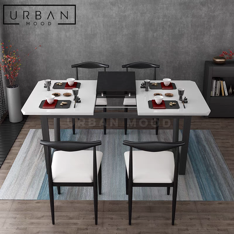 WANG Modern Extendable Dining Table