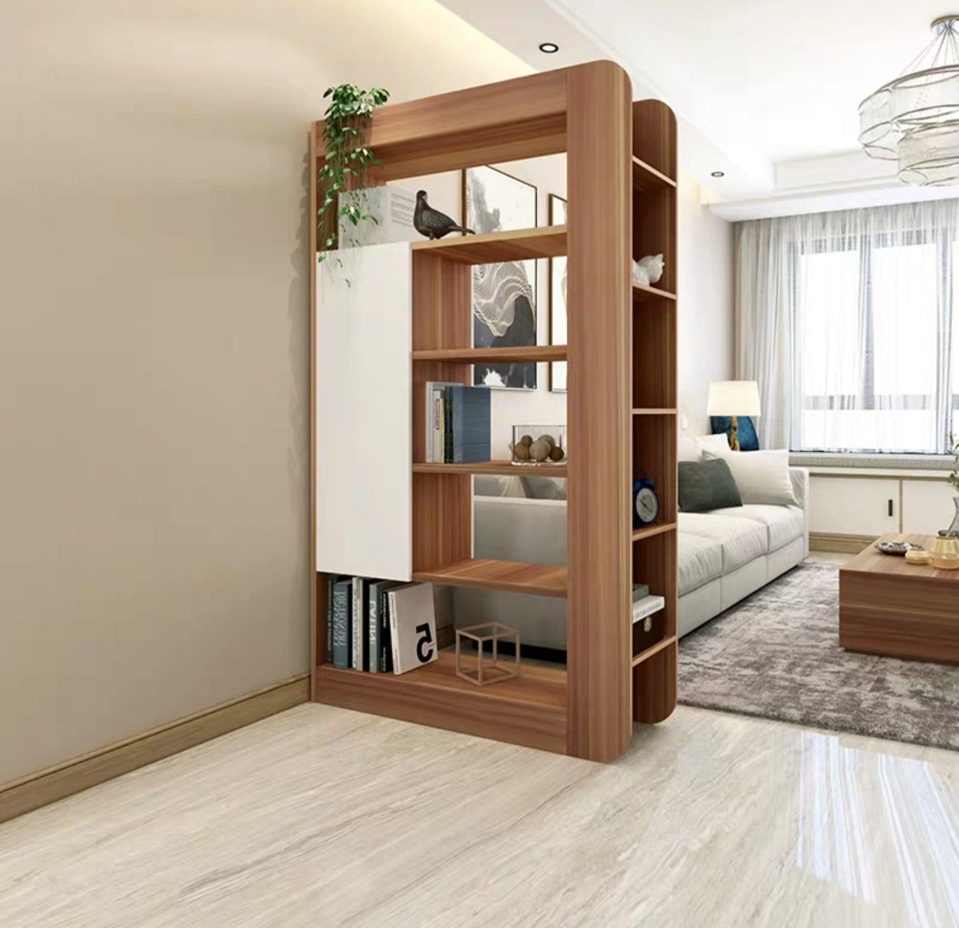 Solid Wood Bookcases Storage