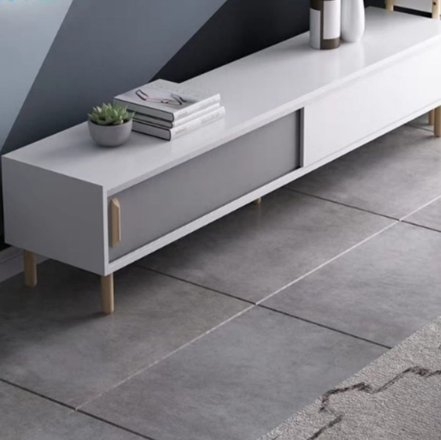 YIN Modern Industrial Wooden TV Console