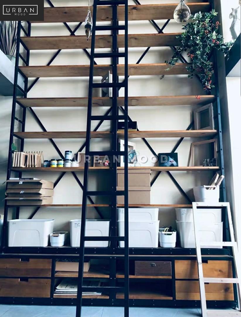 AUROR Industrial Metal Library Shelf