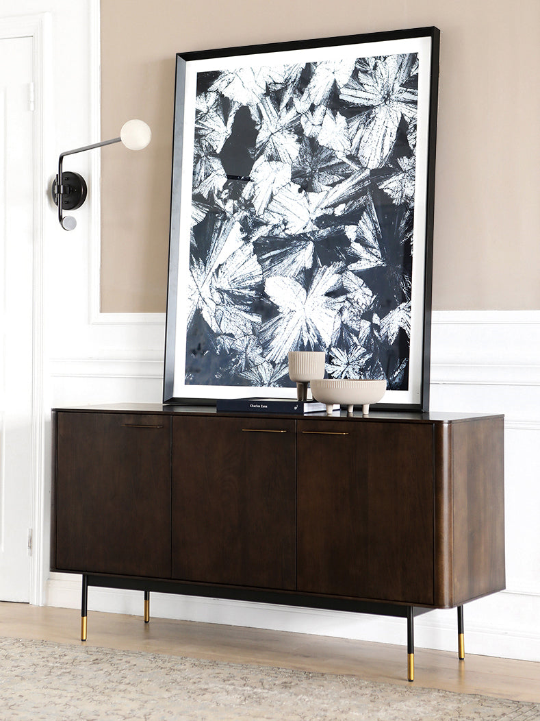 AMORA Chicago HILTON Nordic Solid Wood Sideboard Buffet Cabinet