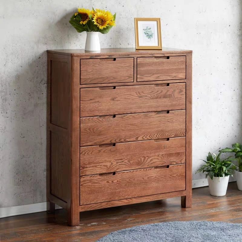 AKAMINE All Solid Wood Chest of Drawers Japan Nordic
