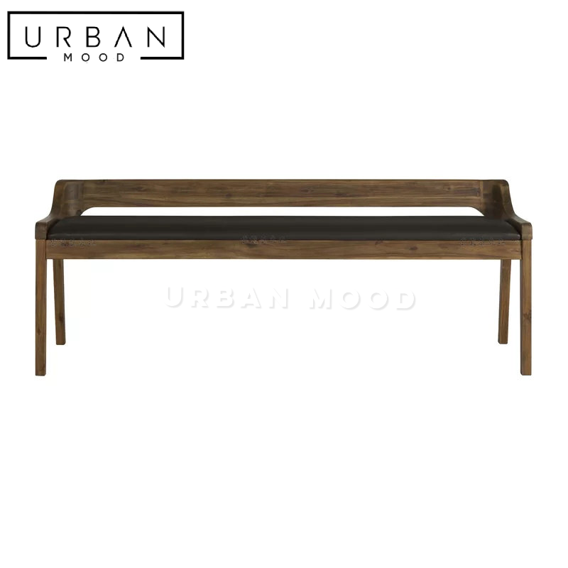 CABANA Rustic Solid Wood Bench