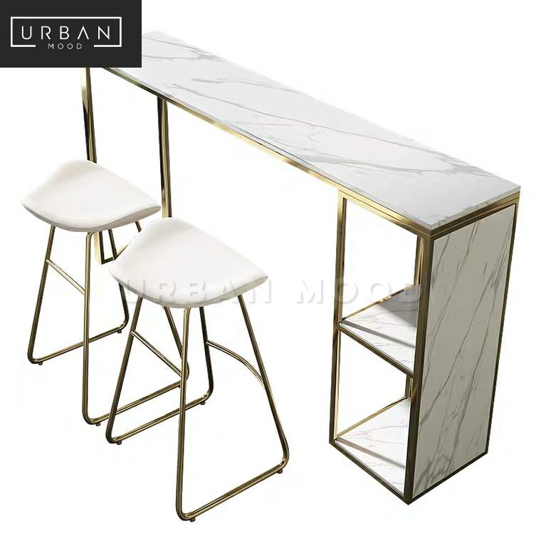 CALAIS Modern Marble Bar Table