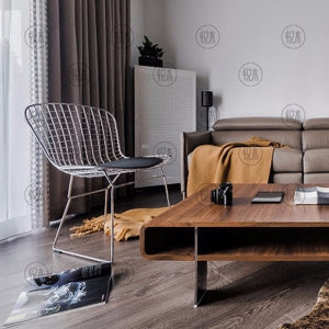 MICHAH Scandinavian Nordic Hollow Wire Chair Wrought Iron