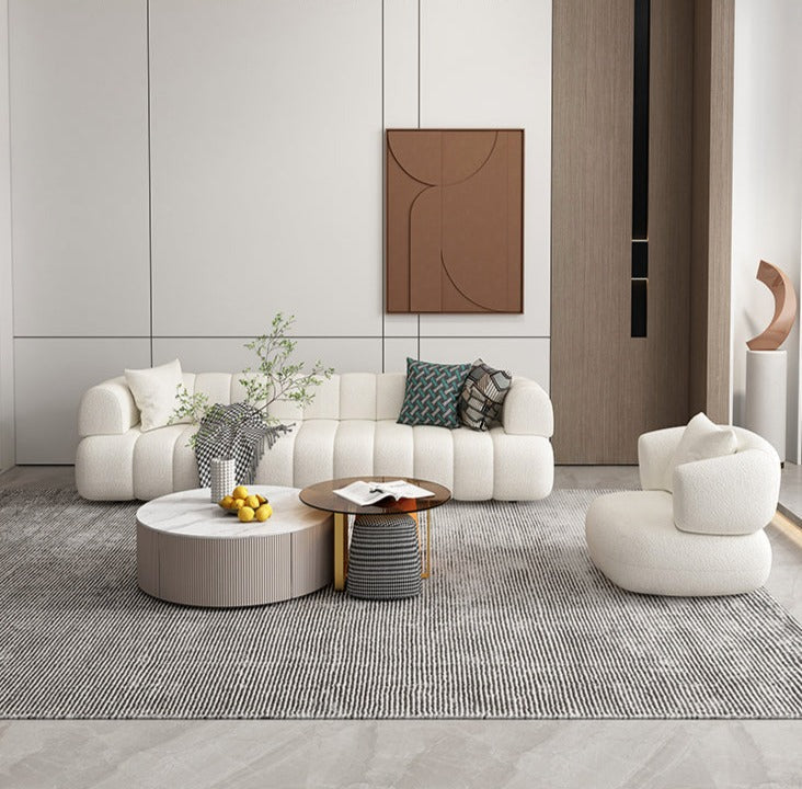 HELEN BELAIR Nordic Living Room Fabric Sofa