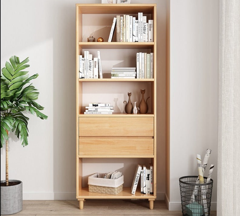 JADE CARLTON Bookcase Book Shelf Nordic Solid Wood