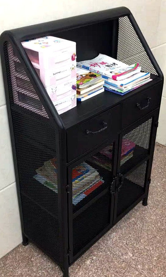 FOSTER Modern Industrial Metal Wine Cabinet