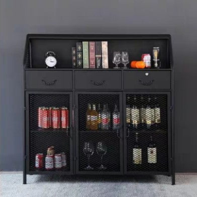 FOSTER Modern Industrial Metal Wine Cabinet