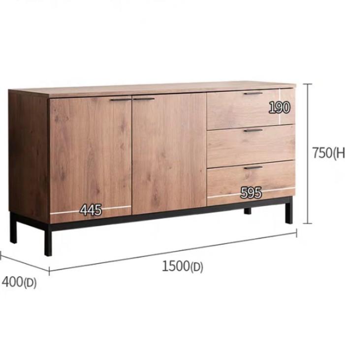 (Clearance) GABRIEL Industrial Wooden Sideboard