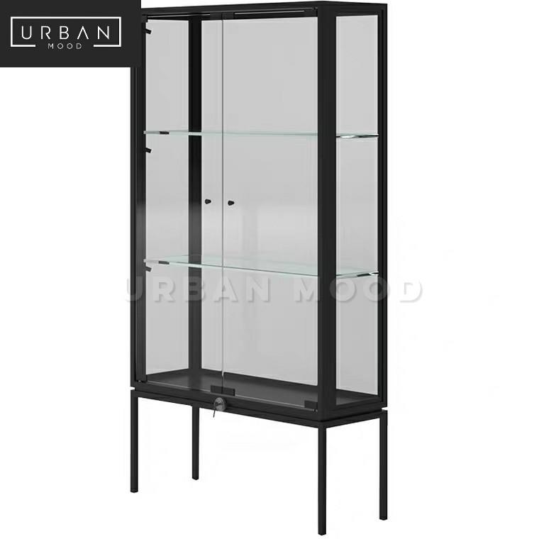 IRIDIUM Modern Glass Display Cabinet