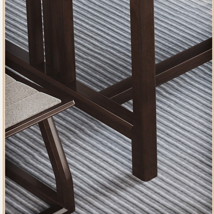 JACQUELINE NEW YORK RITZ Chinese Style Modern Minimalist Tea Table Dining Conference Solid Wood and Chair Set