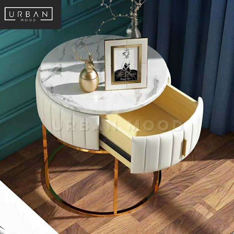 KALYN Modern Marble Bedside Table