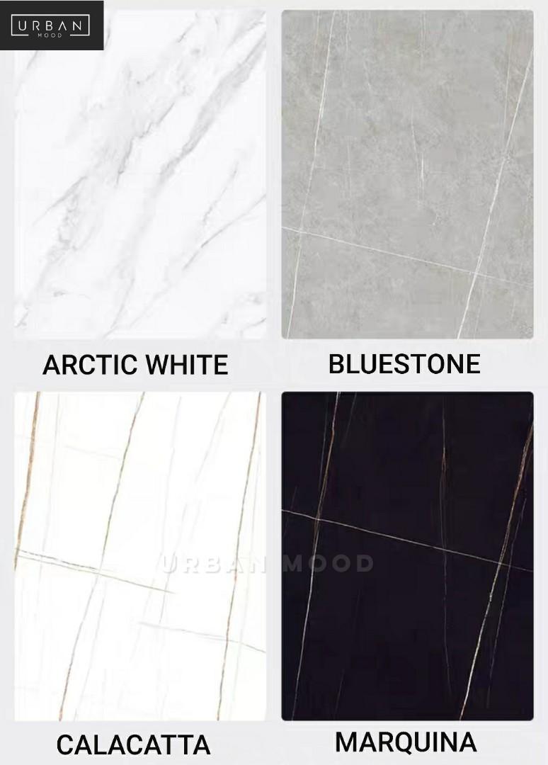 MACAEL Modern Marble Slate Computer Table