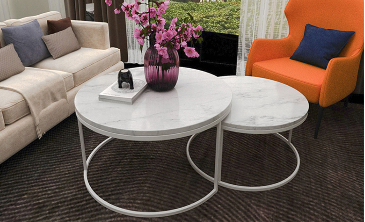 MOD Marble Round Coffee Table