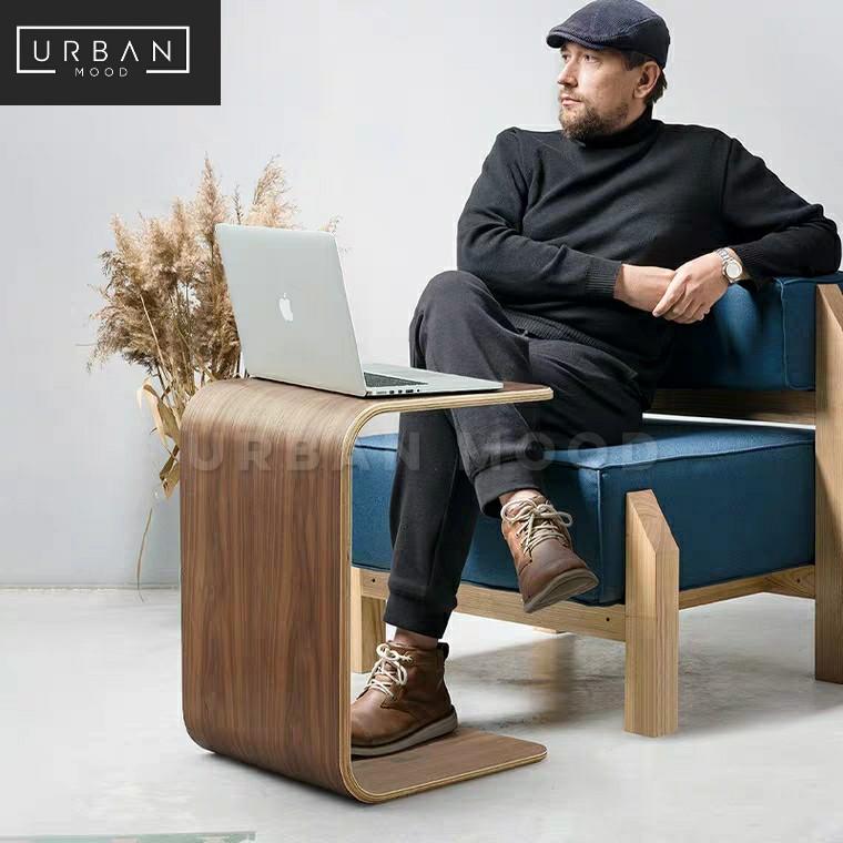 (Clearance) SENATE Minimalist Walnut Side Table
