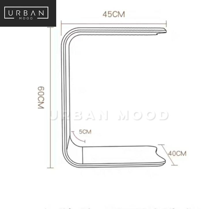 (Ready To Ship) SENATE Minimalist Walnut Side Table