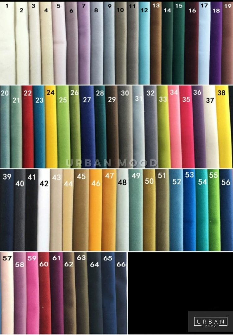 SKYLER Modern Curved Velvet Sofa