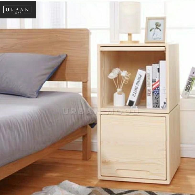 SOLDER Solid Wood Modular Display Cabinet