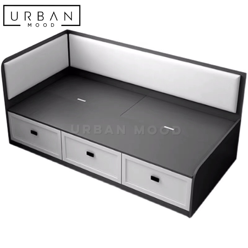 SOMMIEL Modern Storage Bed
