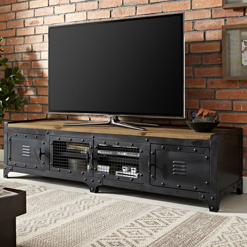 CULLEN Modern Industrial Metal TV Cabinet