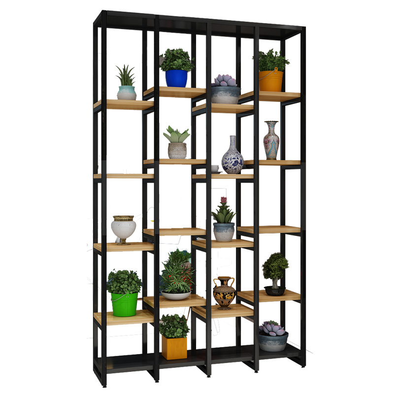 DAVINA Tall Modern Industrial Display Shelf