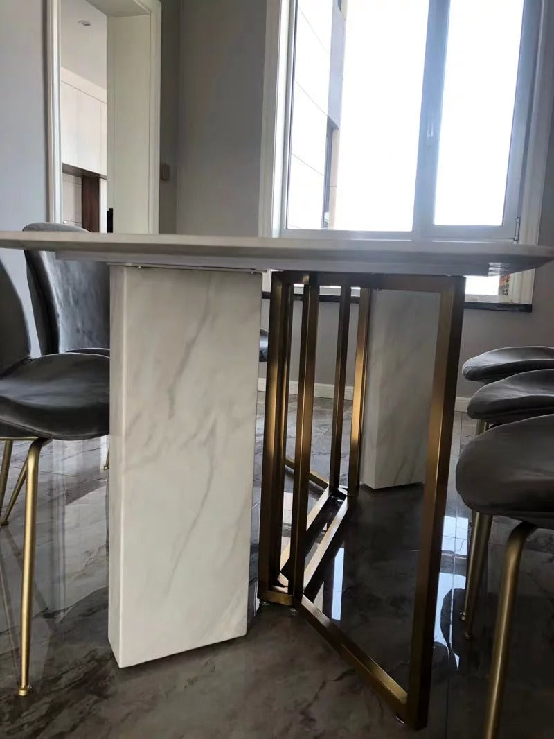 VIDA Contemporary Marble Dining Table