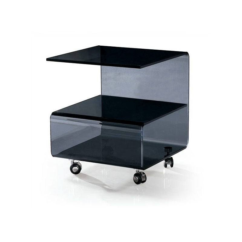 JORI Contemporary Glass Side Table