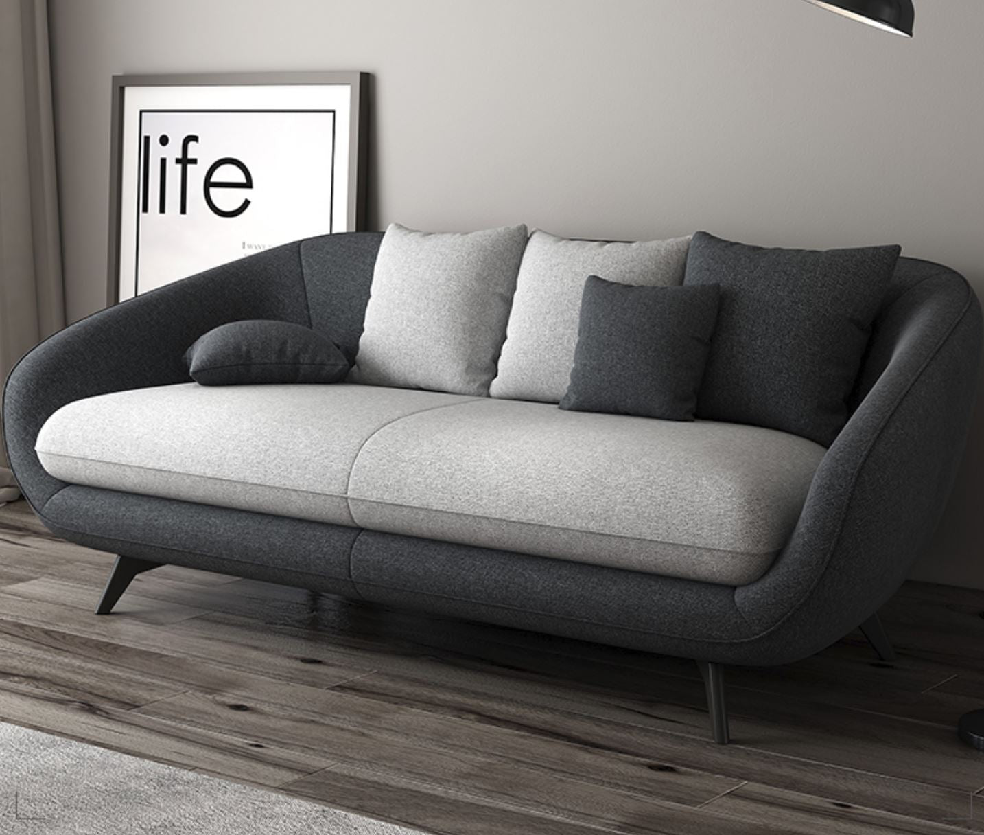 PEBBLEBAY Modern and Contemporary Fabric Nordic Style Sofa