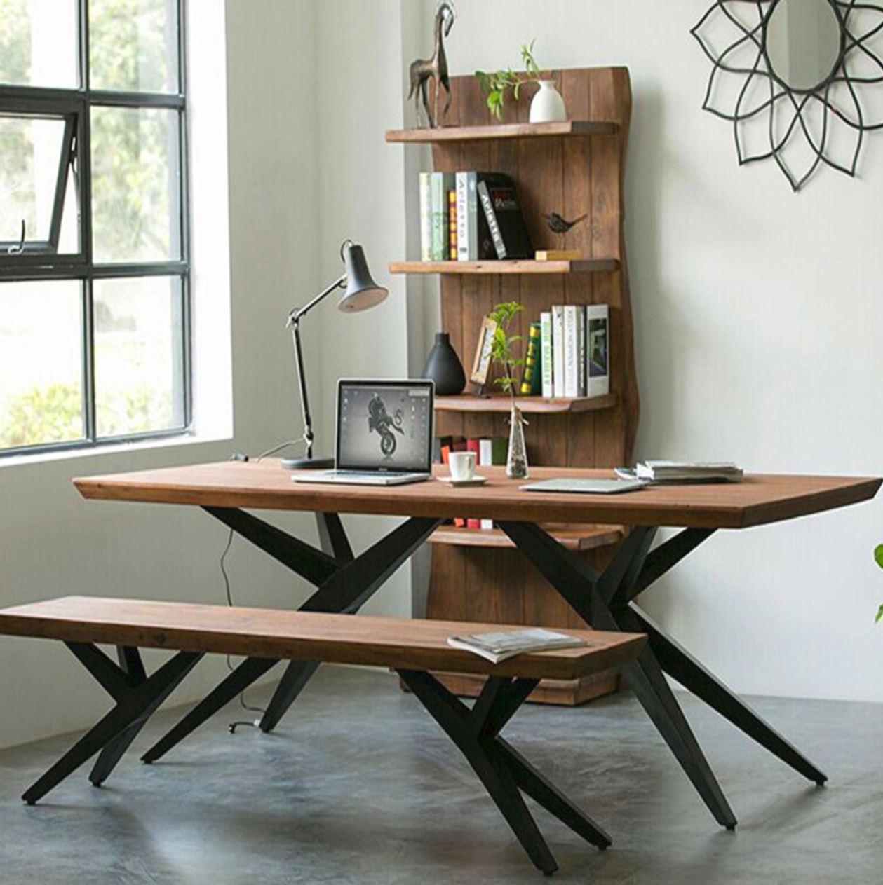 WHITLAW Modern Rustic Dining Table