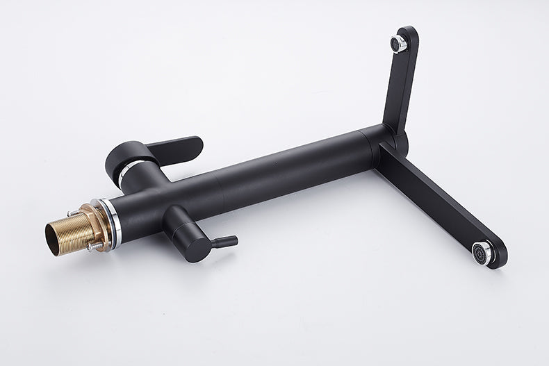 YANET Modern Black Double Tap Faucet