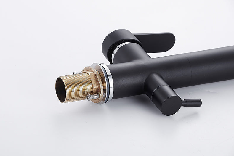 YANET Modern Black Double Tap Faucet