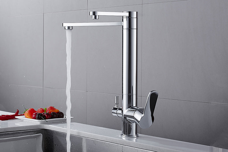 YANET Modern Black Double Tap Faucet